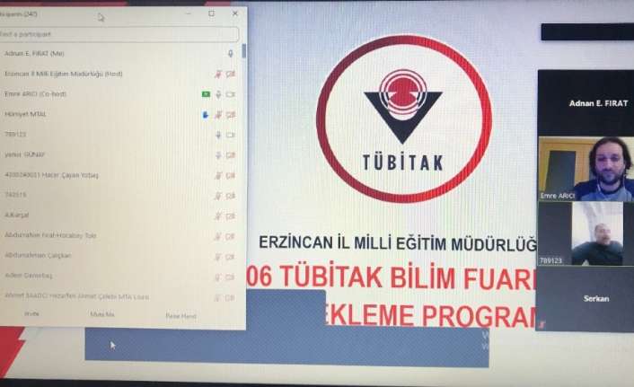 Erzincan Öğretmen Akademisi kapsamında 2020 Yılı TÜBİTAK 4006 Bilim Fuarları