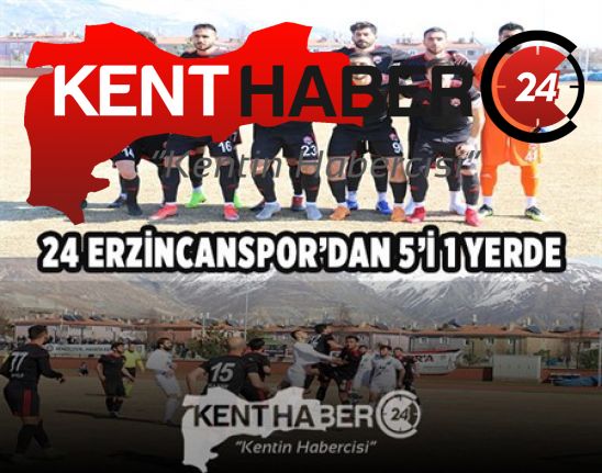 Anagold24 Erzincan spor sahasında kazanmaya devam ediyor. 24 Erzincan spor