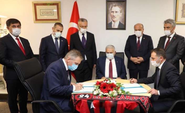 24Erzincanspor ile sponsoru olan maden şirketi arasında iyileştirme protokolü imzalandı.