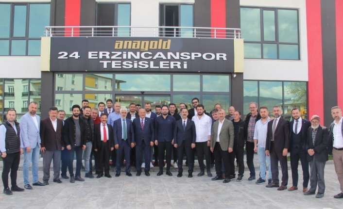 AK PARTİ MİLLETVEKİLİ ADAYLARI 24ERZİNCANSPORA MORAL ZİYARETİNDE BULUNDU