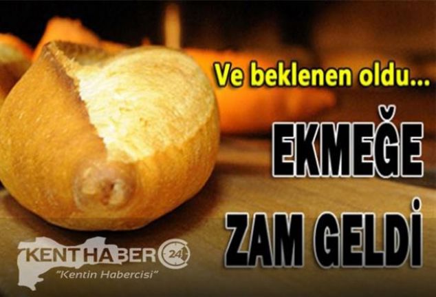 Geçtiğimiz günlerde Erzincan il sınırları içerisinde 250 gram ekmeğin perakende