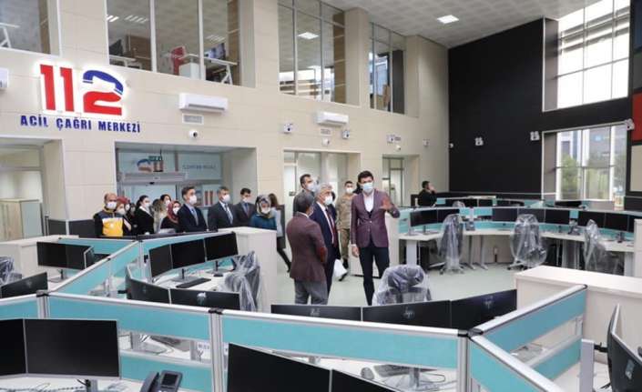 Erzincan Valisi Mehmet Makas, kentte inşa edilen 112 Acil Çağrı