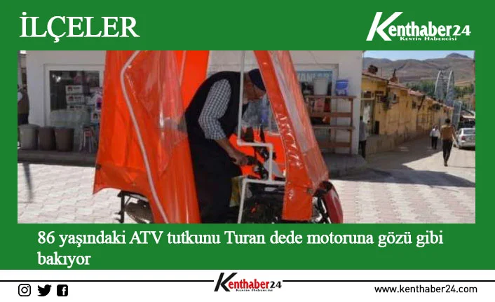 Erzincan’ın Tercan ilçesinde yaşayan 86 yaşındaki Turan Aydemir adeta gençlere