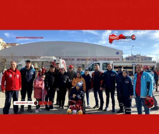 3 Aralık Dünya Engelliler Gününde Erzincan AFAD, MEB AKUB, UMKE,