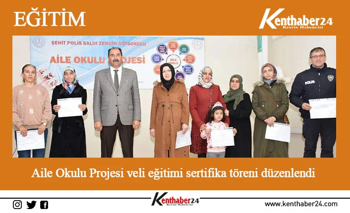 Milli Eğitim Bakanlığınca hayata geçirilen Aile Okulu Projesi çerçevesinde planlanan