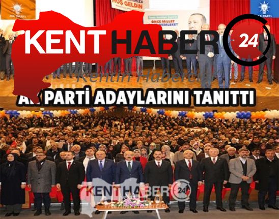 AK Parti Başkan adaylarını tanıttı. Erzincan Merkez belediye Başkan adayı