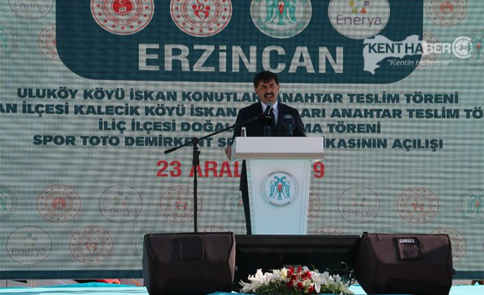 Erzincan Uluköy’de Köydes Projesi kapsamında yapımı tamamlanan 130 adet konutun
