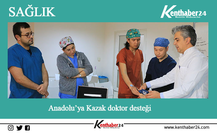 Kazakistan’dan Erzincan’a gelen 15 asistan doktor hem eğitim görüyor hem