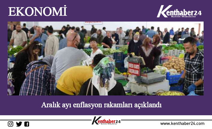 Tüketici fiyat endeksi (TÜFE) 2022 yılı Aralık ayında yıllık yüzde