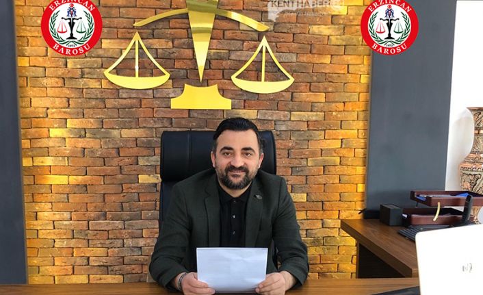 Erzincan Baro Başkanı Av. Âdem Aktürk barolar ile paylaşılmayan avukatlık