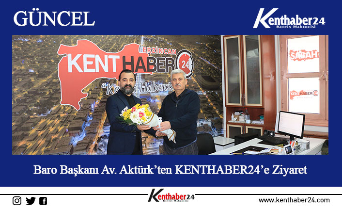 10 Ocak Çalışan Gazeteciler Günü münasebetiyle Erzincan KENTHABER24 Gazetesi ve
