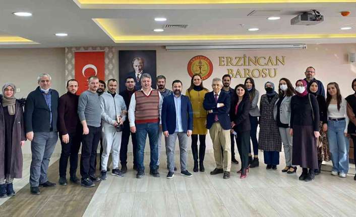 Erzincan Barosu ev sahipliğinde "Kat Mülkiyeti Hukuku Uygulamaları" konulu meslek