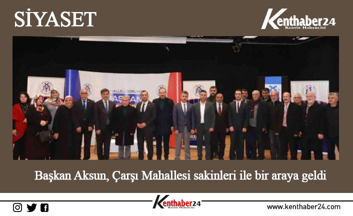 Erzincan Belediye Başkanı Bekir Aksun bu hafta Çarşı Mahallesi sakinleri