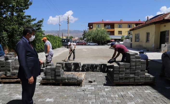 BAŞKAN AKSUN, YOL GENİŞLETME ÇALIŞMALARINI YERİNDE İNCELEDİ