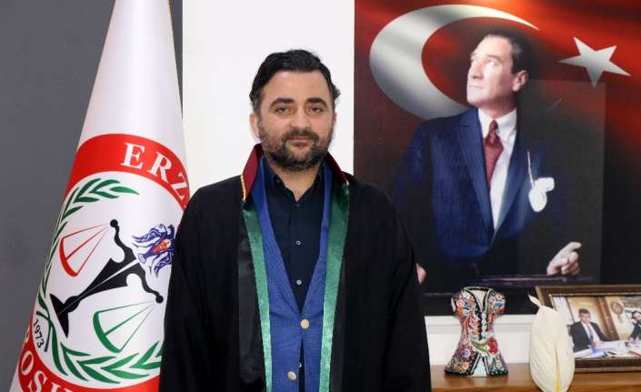 Erzincan Baro Başkanı Adem Aktürk, 10 Kasım mesajı yayımlayarak, “Gazi