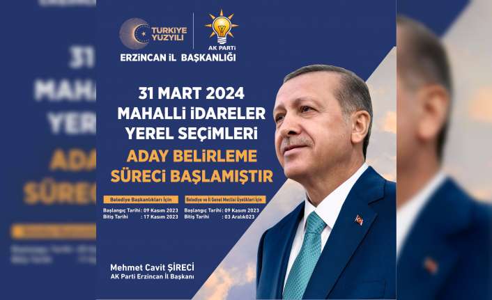 AK Parti’nin yerel seçim takvimine ilişkin bilgi veren AK Parti