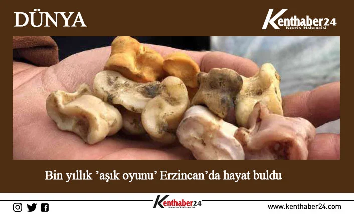 Unutulmaya yüz tutmuş olan binlerce yıllık aşık oyununu, Erzincan’da esnaf