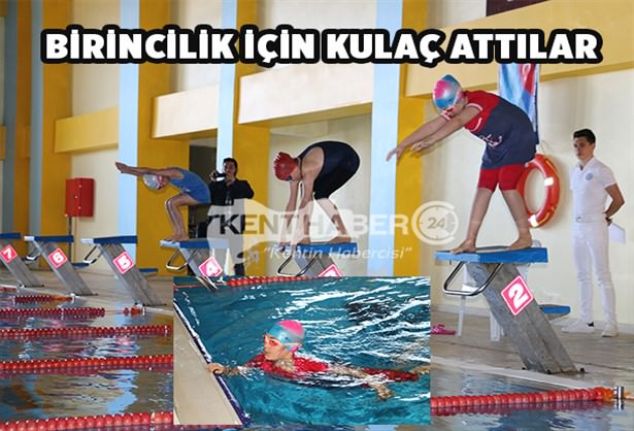Erzincan’da okul sporları kapsamında yüzme müsabakaları başladı. 2018-2019 yılı okul