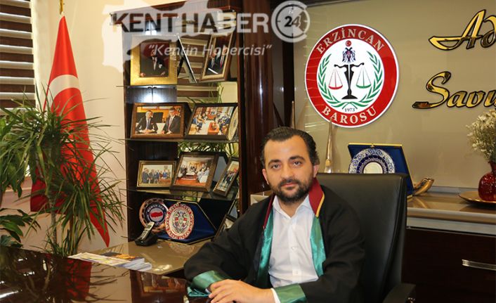 Erzincan Baro Başkanı Av. Âdem Aktürk Diyarbakır Barosu üyesi Avukat
