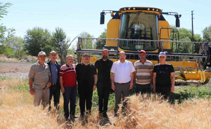 Erzincan’da buğday hasat sezonunun