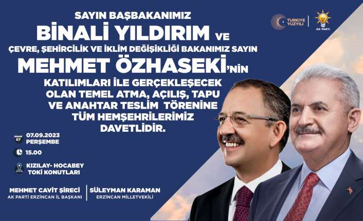 AK Parti Genel Başkan Vekili Binali Yıldırım, Çevre, Şehircilik ve