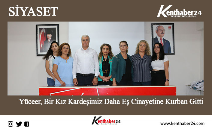 Dün akşam saatlerinde işlenen kadın cinayetine tepki gösteren Cumhuriyet Halk
