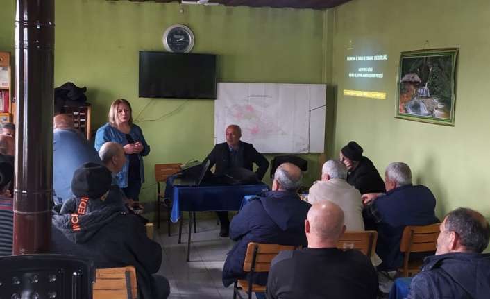 Erzincan’da “Mera Islah ve Amenajman” projeleri çerçevesinde çiftçiler bilgilendirildi.