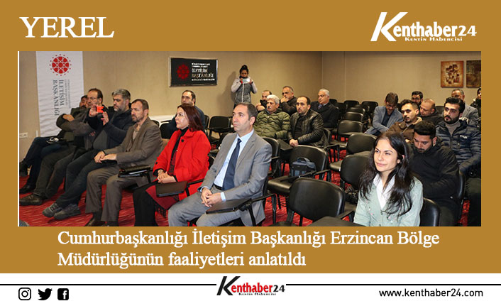 Cumhurbaşkanlığı İletişim Başkanlığı Erzincan Bölge Müdürü Metehan Akkaya gazetecilerle bir