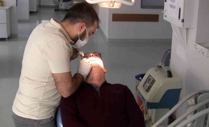 Erzincan’da dişçiye giden bir