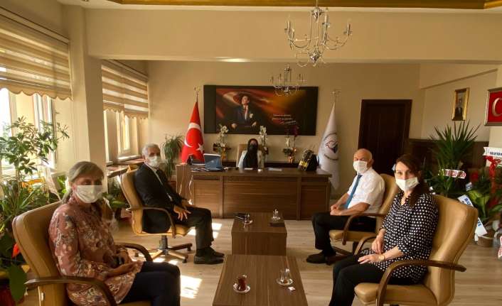 DATÜB heyeti  Üzümlü Kaymakamı olarak yeni  atanan Nur
