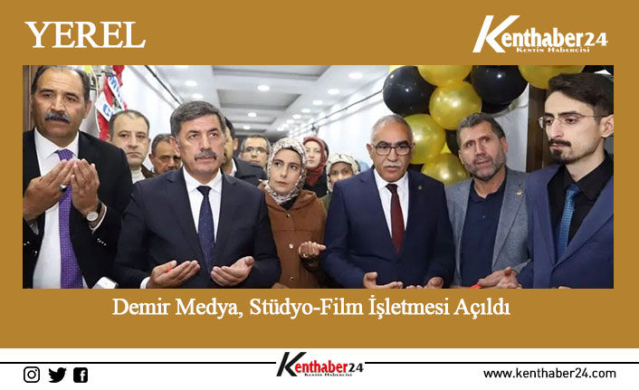 Erzincan Belediye başkanı Bekir Aksun Demir Medya, Stüdyo-Film salonunun açılışına