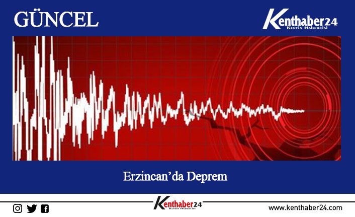 Erzincan’ın Kemah ilçesinde 2,5 büyüklüğünde hafif şiddetli bir deprem meydana