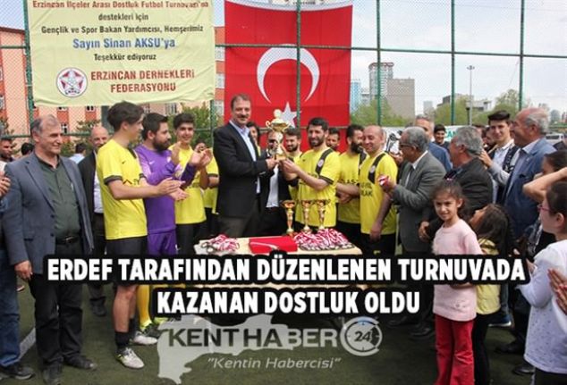 ERDEF ’in düzenlediği Erzincan İlçeler Arası Dostluk Futbol Turnuvası sona