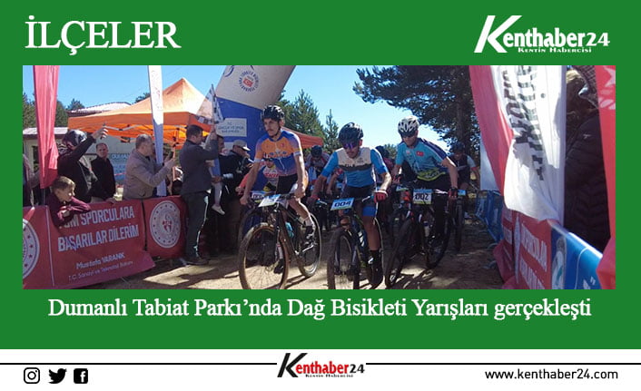Erzincan’ın Refahiye ilçesinde bulunan Dumanlı Tabiat Parkı’nda Dağ Bisikleti Yarışları