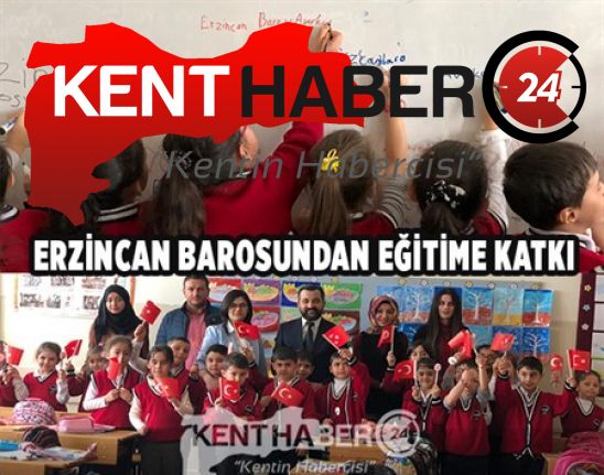 Eğitime her alanda desteklerini sürdüren Erzincan Barosu Okumaya geçen birincisi