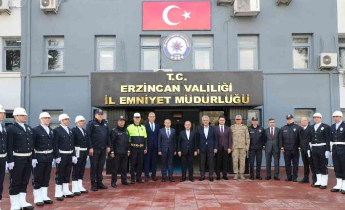 Emniyet Genel Müdürü Mehmet Aktaş, Erzincanda bir dizi ziyaretlerde bulundu.