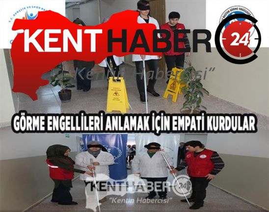 Erzincan Gençlik Merkezi tarafından Beyaz Baston Görme Engelliler Haftası dolayısıyla,
