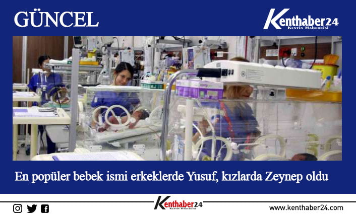 TÜİK tarafından yayımlanan istatistiklere göre, Türkiye’de en çok kullanılan isimler