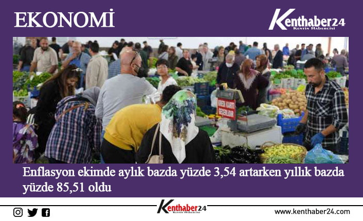 Türkiye İstatistik Kurumu (TÜİK) ekim ayına ilişkin Tüketici Fiyat Endeksi