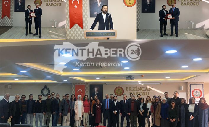 Erzincan Barosu tarafından meslek içi eğitim seminerleri devam ediyor. Erzincan