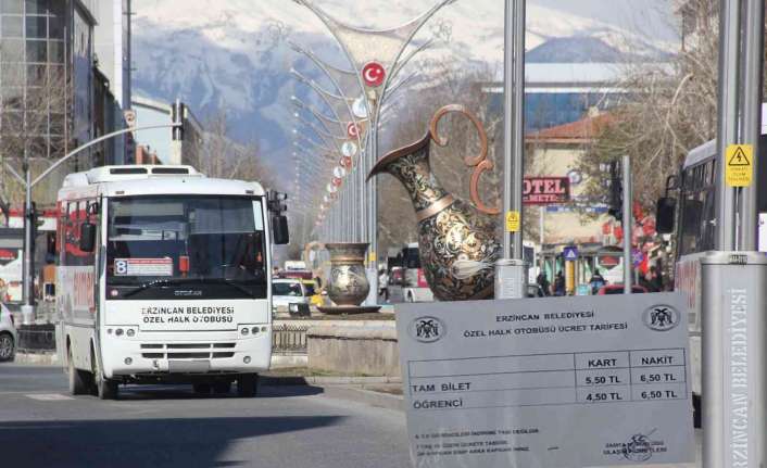 Erzincan’da 4 ay içerisinde 3 kez şehir içi toplu ulaşıma