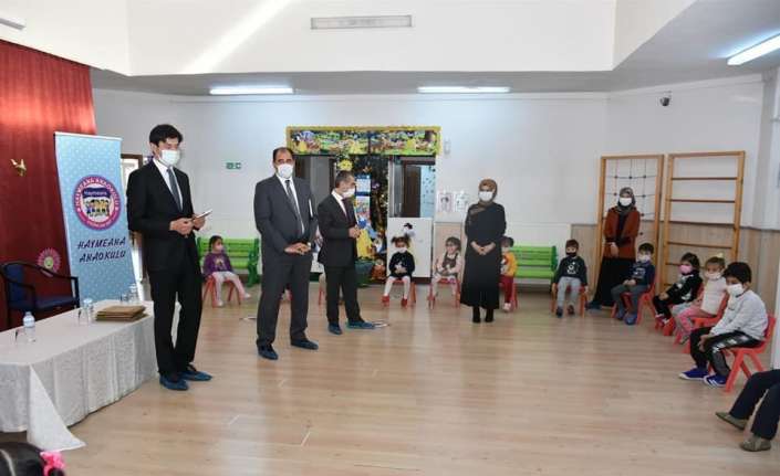 Haymeana Anaokulu’nda; eTwinning Kitapların Dünyasına Yolculuk projesinin tanıtımı yapıldı.