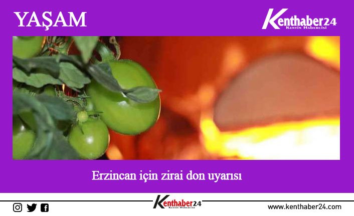 Meteorolojiden Erzincan, Bayburt, Erzurum ve Ardahan için zirai don uyarısında