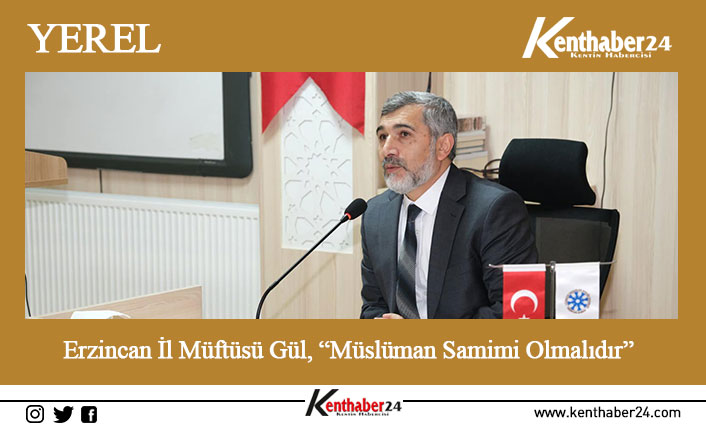 Türkiye Yazarlar Birliği Erzincan Şubesinin konuğu olan Erzincan il Müftüsü