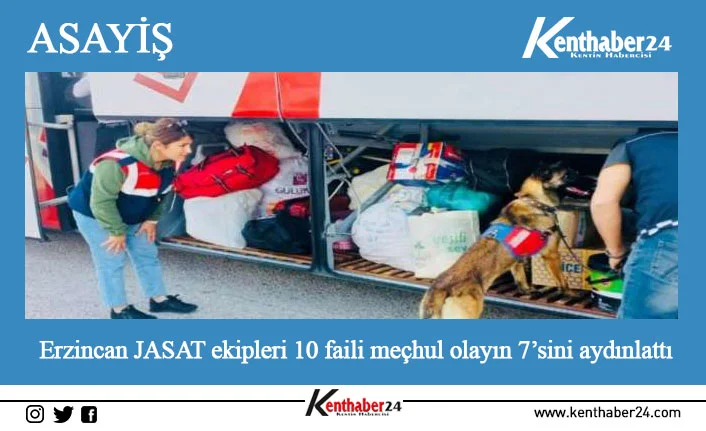 Erzincan İl Jandarma Komutanlığı ekim ayı içerisinde yapılan faaliyetlerini paylaştı.