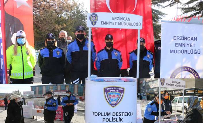 Erzincan İl Emniyet Müdürlüğü Toplum Destekli Polislik Büro Amirliği ekipleri,