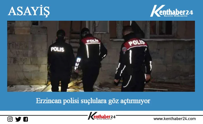 Erzincan polisi suçlulara göz açtırmıyor; Aranması olan 35 şüpheli yakalandı İl Emniyet Müdürü Kenan Kurt’un kentte göreve başlamasıyla birlikte başarılı