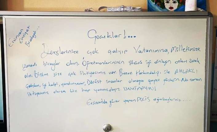 Deprem felaketi sonrası Gaziantep’in İslahiye ilçesine görevlendirilen Erzincan Emniyet Müdürlüğü’ne