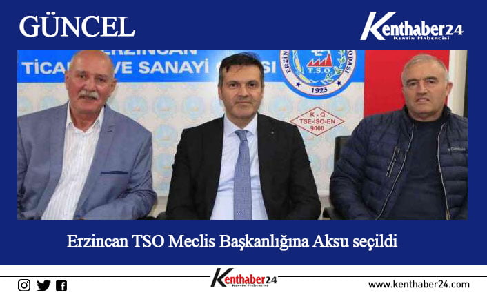 Erzincan Ticaret ve Sanayi Odası (TSO) Meclis Başkanlığına Mehmet Ali