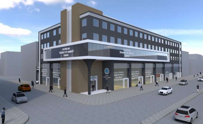 Erzincan Ticaret ve Sanayi Odası tarafından inşaatına başlanan hizmet binasında